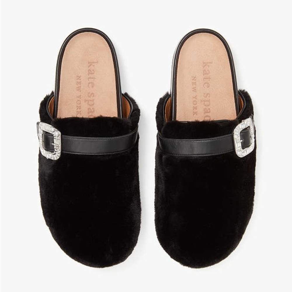 NWOT Kate Spade Black CICI Mules